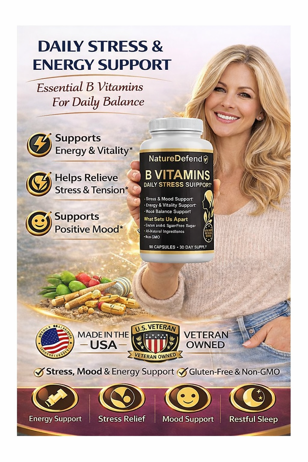 B Vitamins+ Daily Stress Support