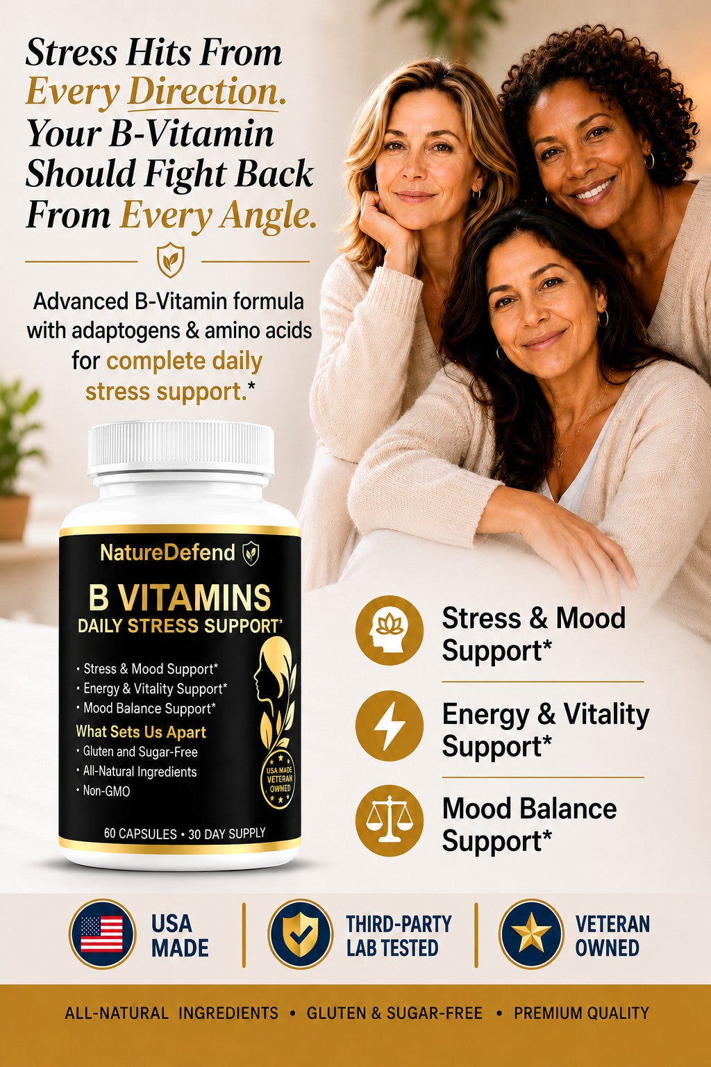 B Vitamins+ Daily Stress Support