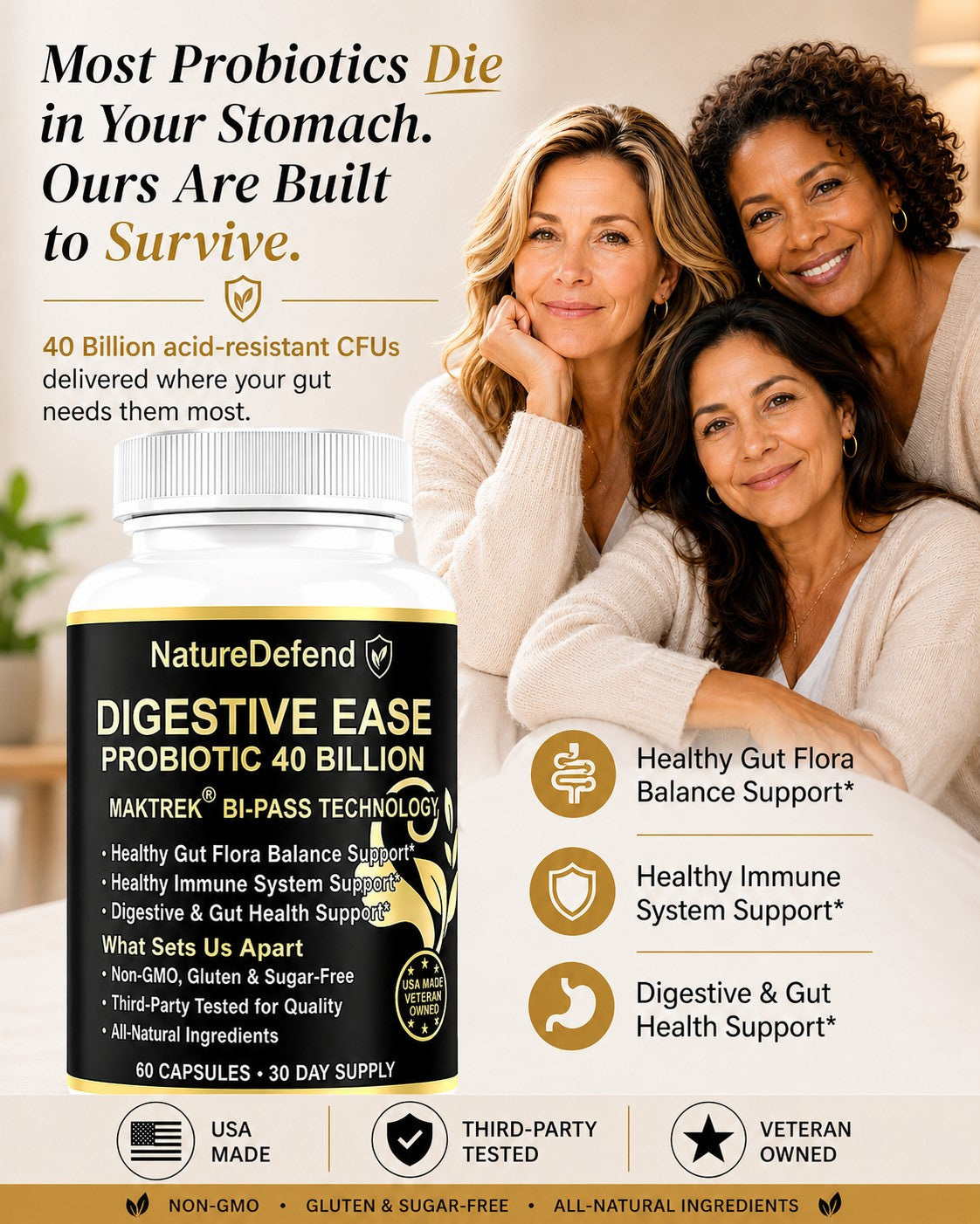 Digestive Ease Probiotic 40 Billion