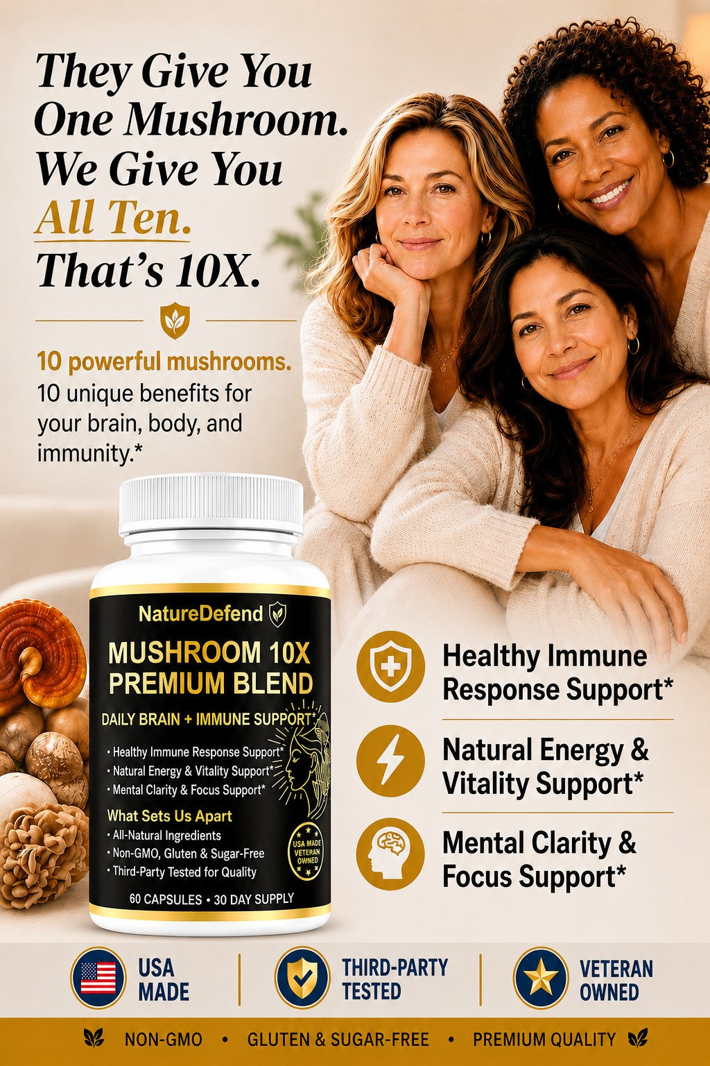 Mushroom 10X (Premium Blend)