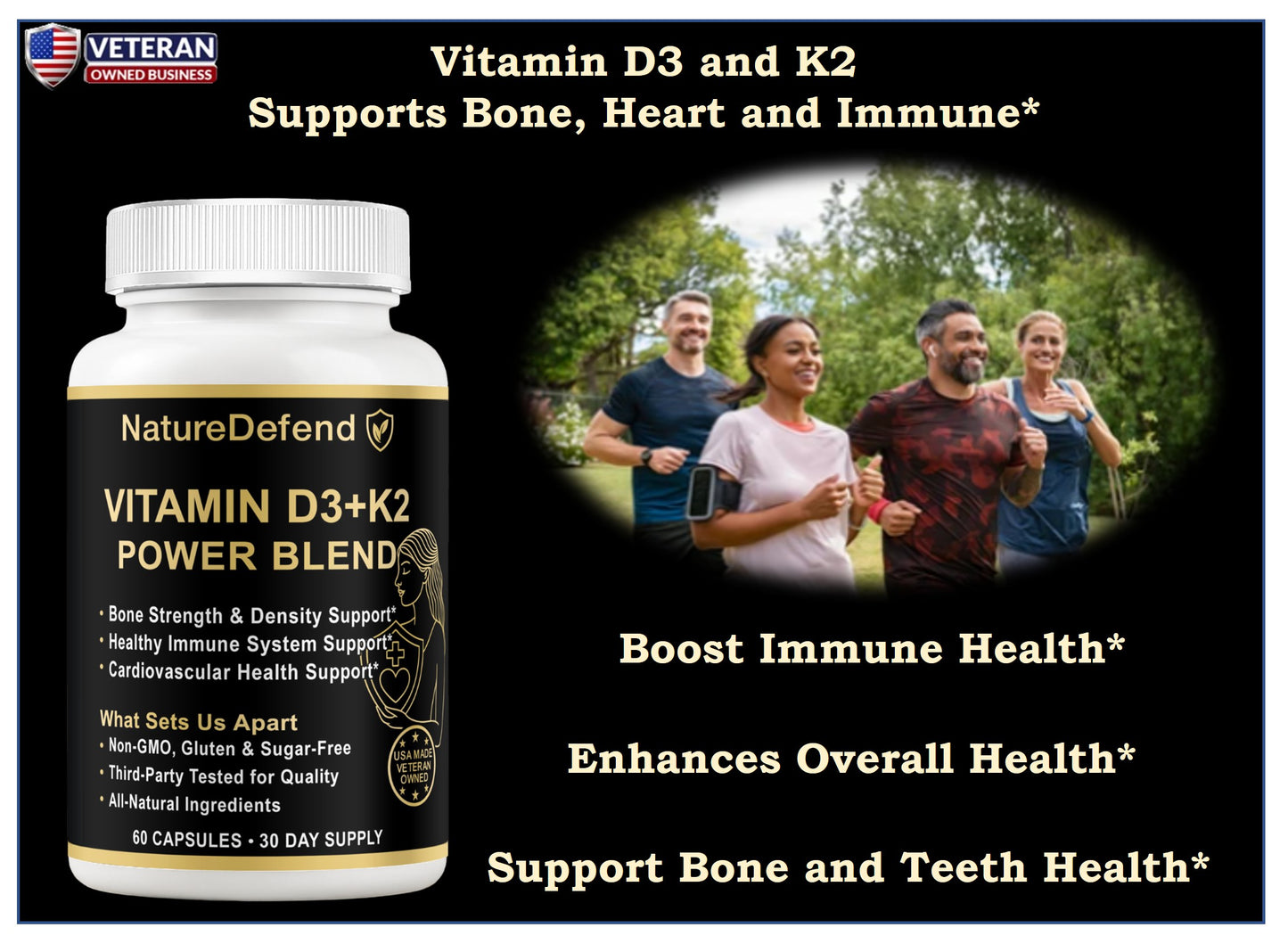 Vitamin D3+K2 Power Blend
