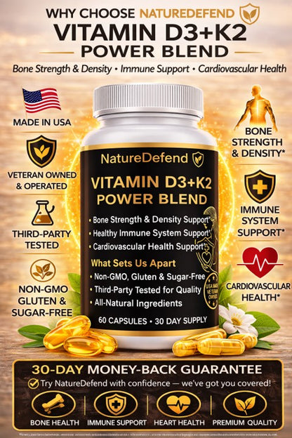 Vitamin D3+K2 Power Blend