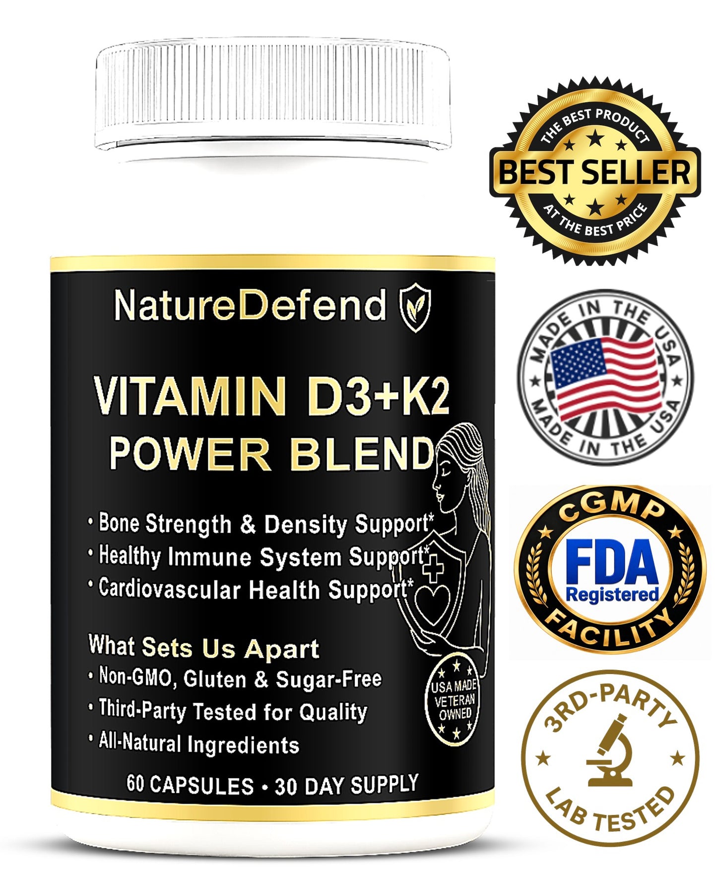 Vitamin D3+K2 Power Blend